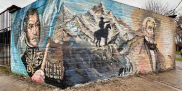Inauguran un mural en homenaje a San Martín en José Mármol