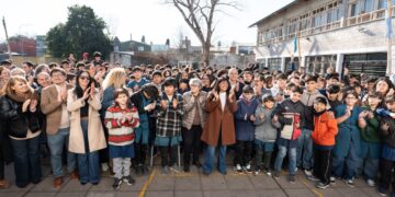 Mayra y Eva Mieri inauguraron la ampliación de la EEST Nº 1